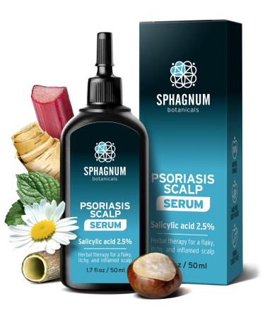New Scalp Psoriasis Treatment Serum - With herbs & medicated salicylic acid quickly relieve a red flaky dry & itchy scalp. Effective also for eczema dandruff and seborrheic dermatitis 1.7 fl. Oz 1.7 Fl Oz (Pack of 1) - Buy Online on GoSupps.com