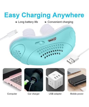 Electric Anti Snoring Device for Men and Women - Mini Sleep Aid for Blocked Nostrils - Wind Speed Anti Snoring Solution - Suitable for All Nose Shapes - Buy Online on GoSupps.com