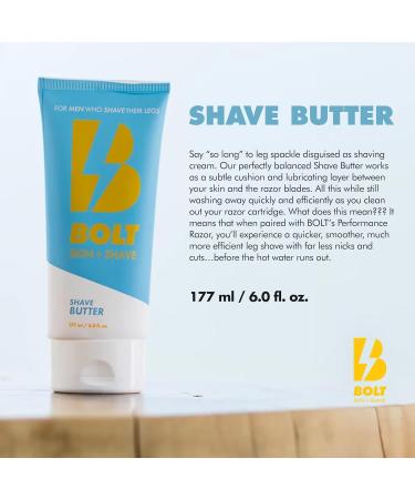 Buy Shave Butter for Men 6 Fl Oz | Ultimate Comfort for Smooth Gliding Legs | No Nicks Cuts & Irritation - Buy Online on GoSupps.com
