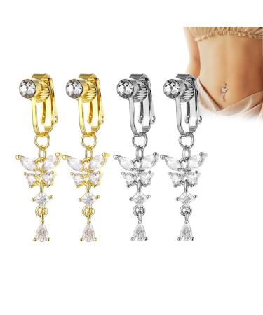Skinyslim lymphy magnetic therapy likes belly ring Shinyskinny lymphaDrainage navel rings not piercing acupressure magnetic belly navel rings for losing weight butterfly belly navel rings