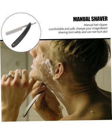 Angoily 2-Pack Straight Men's Razor - Premium Wooden Handle Shaver for a Close Comfortable Shave - Buy Online on GoSupps.com