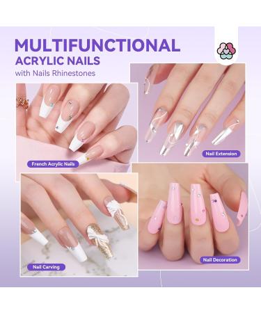 SAVILAND French Acrylic Nail Kit - Easy DIY Beginner Set with Acrylic Powder Liquid Nail Tips & Tools for Perfect French Manicure - Buy Online on GoSupps.com