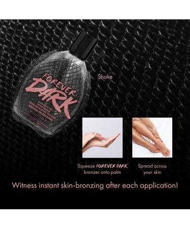 Millennium Tanning Forever Dark Black Mattifying Instant Bronzer Tanning Lotion 13.5oz - Skin-Perfecting Formula - Buy Online on GoSupps.com