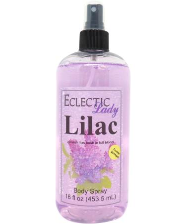 Lilac Body Spray for Women 16 Oz (Double Strength) Mist with Long-Lasting Fragrance Light Floral Scent for Spring & Summer Sweet Fresh & Powdery Perfume Refreshing Aroma with Woodsy Tone For Double Strength 16 Fluid Ounces