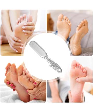 Foot Brush Scrubber 2-in-1 Multi Purpose Callus Remover - Foot Rasp for Cracked Heel Reduces Calluses & Corns Foot File for Foot Care Wet/Dry Feet Transparent - Buy Online on GoSupps.com