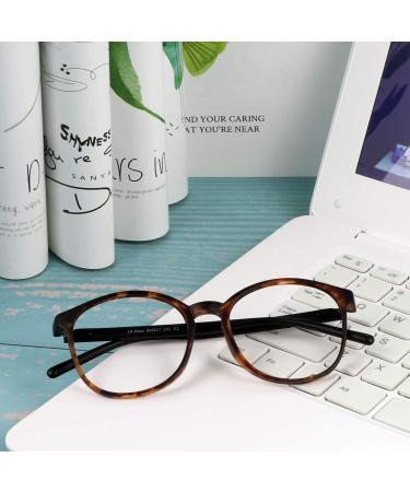 LifeArt Blue Light Blocking Glasses for Women Men - Anti Eyestrain Computer Gaming TV Glasses - Tortoise - No Magnification - Buy Online on GoSupps.com