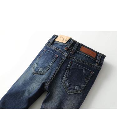KIDSCOOL SPACE Baby Slim Jeans | Elastic Waist Ripped Denim Pants | Dark Blue, Size 2-3 Years - 2098 - Buy Online on GoSupps.com