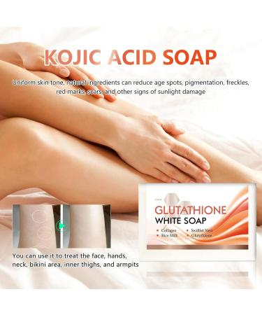 Skin Lightening Soap - Effective Glutathione Dark Spot Removal Soap | Skin Lightening Soap Dark Spots Scar Removal for Renywosi - Buy Online on GoSupps.com