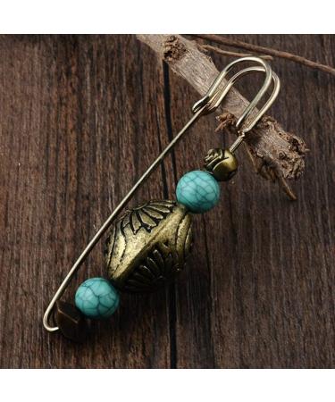 Amosfun Vintage Cardigan Brooch Set - 3 Retro Sweater Clips for Women | Scarf & Dress Pins (8.6x3x2cm) | International Shipping - Buy Online on GoSupps.com