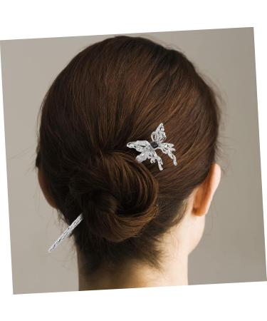 FRCOLOR Butterfly Hairpin Wooden Decoration Cosplay Accessories Chinese Hemfu Hair Sticks Wooden Butterfly Hair Stick Retro Hair Fork Women Headpiece Bun Hair Holder Hair Accessories - Buy Online on GoSupps.com