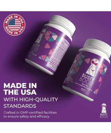 Busty Boost Breast Enhancement Pills - Enhancement & Enlargement Pills for Bigger Boobs & Growth. Natural Fenugreek Saw Palmetto & Maca Formula. Fuller Firmer Breasts in 1-2 Months Made in USA - Buy Online on GoSupps.com