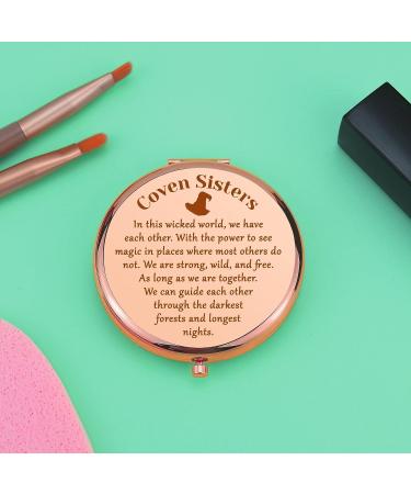 Witchy Compact Makeup Mirror for Coven Sisters - Perfect Witch Stuff and Halloween Party Gift - Buy Online on GoSupps.com