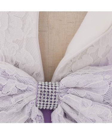 FYMNSI Baby Girl Baptism Christening Dress with Headband | Formal Party Birthday Pageant Wedding Bridesmaid Tutu Princess Christmas Gown | Violet, 12-18 Months - Buy Online on GoSupps.com