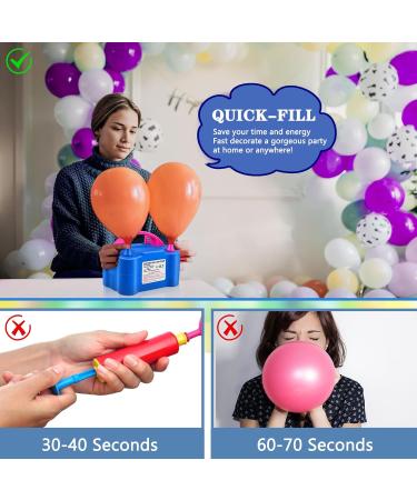 QIPUMP Balloon Pump Electric Air Pump Balloons - Blue - Buy Online on GoSupps.com