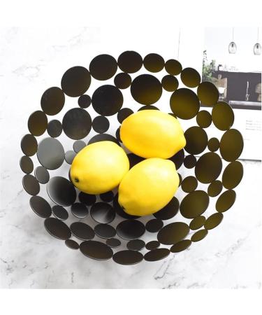 Kitchen Countertop Fruit Rack Fruit Basket Metal Fruit Basket Round Fruit Bowl for Kitchen Table Large Fruit Holder Stand for Vegetable Bread Candy and Household Storage Fruit Trays (Color : Black - Buy Online on GoSupps.com