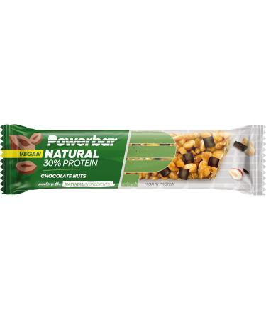 Powerbar Natural Protein Chocolate Nuts - Vegan Protein Bar (18x40g) | Healthy & Natural Ingredients | International Shipping - Buy Online on GoSupps.com