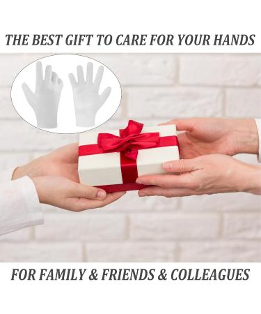 Moisturizing Silicone Spa Gel Gloves for Hand Care | Reusable Sleeping Gloves for Dry Cracked Hands | 2 Pairs - Pink & White - Buy Online on GoSupps.com