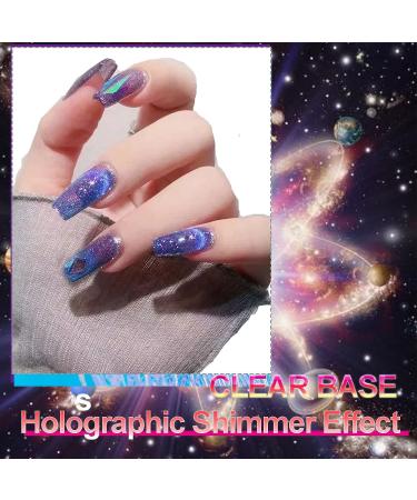 9D Cat Eye Gel Polish Set B - Dual Colors Holographic Chameleon Gel with Magnet Stick | Salon Quality Base, Top & Matte Coat Included - Buy Online on GoSupps.com