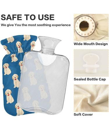 Golden Retriever Dog Heat Bottle | 1L Hot Water Bag for Pain Relief & Warming | Ideal for Headaches & Back Pain - Buy Online on GoSupps.com