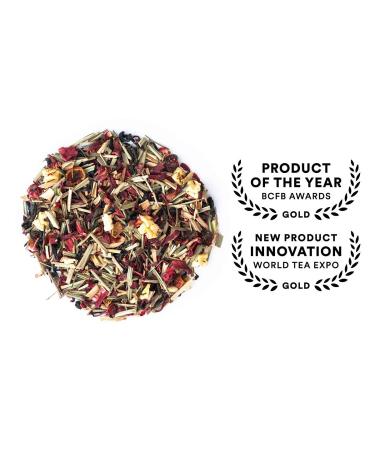 JusTea PURPLE RAIN | Loose Leaf Purple Tea | Tin with Hand Carved Tea Spoon | 40+ Cups (2.8oz) | Very Low Caffeine | Award-Winning | Fair Trade | Non-GMO Loose Leaf Tea Tin - Buy Online on GoSupps.com