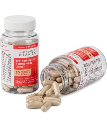 Expertly Formulated Vegan Prenatal Vitamins for Pre-Conception & Pregnancy - 60 Capsules - Buy Online on GoSupps.com