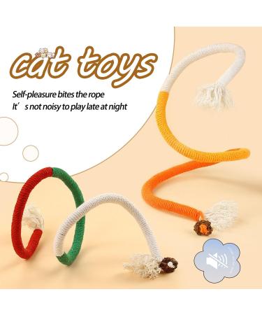 YANGCHUN Catnip Toy Bundle: Interactive Chew Rope for Indoor Cats - Natural Catnip Fillings, Teeth Cleaning and Stress Relief - 3 Pcs - Buy Online on GoSupps.com