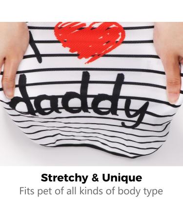 2 Pack Dog Shirt for Small Dogs - I Love Mama/Papa T-Shirts | Breathable Summer Clothing for Chihuahuas & Puppies - Buy Online on GoSupps.com