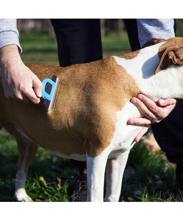 HZPolang Deshedding Tool for Dogs - Pet Hair Remover Grooming Brush for Small, Medium & Large Breeds - Cats, Horses - Short or Long Hair Deshedder - Buy Online on GoSupps.com