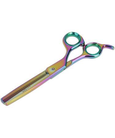 Sharf Gold Touch 6.5 42-Tooth Rainbow Thinning Shear for Dogs - Japanese Stainless Steel Pet Shears - Buy Online on GoSupps.com