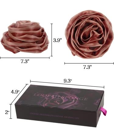 AmazerBath Shower Loofah Sponge Set - Ideal Mothers Day Gifts for Women and Girls - Flower Bath Sponge 75g/PCS - Set of 2 (Indigo and Red) - Buy Online on GoSupps.com