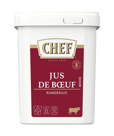 CHEF Dehydrated Beef Juice – Culinary Aid, Sauces, Juices – Box of 600 g for 10L to 20L