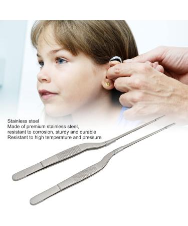 High-Quality Stainless Steel Curved Tweezers - Durable Pressure Resistant for Hearing Aids | International Shipping - Buy Online on GoSupps.com