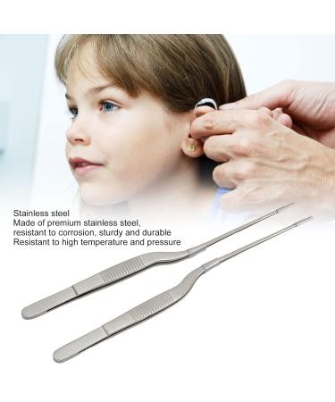 2Pcs Stainless Steel Tweezers - Corrosion & High Temp Resistant Multipurpose Tool for Hearing Amplifiers - Compact & Durable - Buy Online on GoSupps.com
