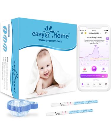 EasyHome Ovulation Test Predictor Kit : Accurate Fertility Test for Women (Width of 5mm), Fertility Monitor Test Strips, 50 LH Strips 50 Count (Pack of 1)