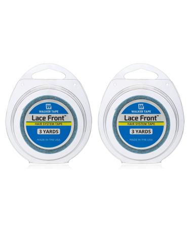 Walker Lace Front Tape-Double Sided 1/2" x 3 Yards (2 Pack)