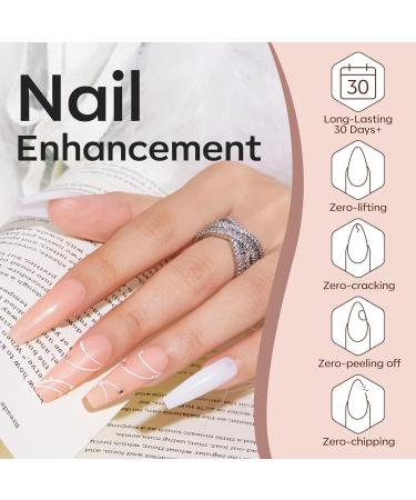 Modelones 12 Colors Builder Gel Set - Pink Brown White Hard Gel Nail Strengthener Extension Base Gel Bottle Builder Gel Kit - Buy Online on GoSupps.com