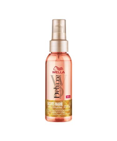 Wella deluxe light hair oil- shine and smoothness without weighing- frizz control for fine hair- with a nourishing avocado and camellia oil- 100 ml 100 ml (1 Pack)