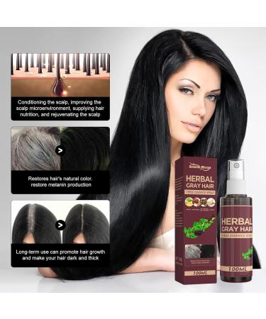 Gray Hair Reverse Herbal Essence Spray - Hair Coloring Conditioner for 4 Weeks Gradual Results - Buy Online on GoSupps.com