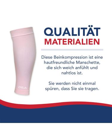 Shop Doctor-Designed Calf Compression Cuffs for Pain Relief & Recovery - Stretchy Knee-High Support (Pink M) | International Shipping Available - Buy Online on GoSupps.com