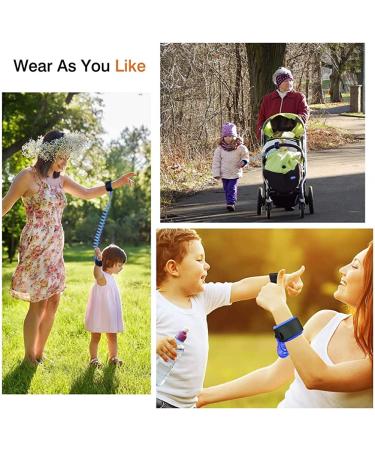 Kids Toddler Safety Harness Leash | Anti Lost Wrist Link | Child Walking Rope in Blue - Buy Online on GoSupps.com