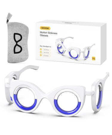 Motion Sickness Glasses Car Sickness Glasses Relieve Carsickness Airsickness Seasickness Portable Anti Nausea Car Sick Glasses Adults or Kids Black Bag