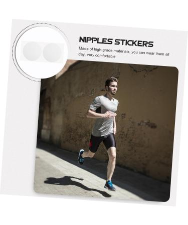 Healeved 50 Pairs Men's Nipple Stickers - Breathable Nipple Protection Pads for Sports & Running - 3.5x3.5cm - Buy Online on GoSupps.com