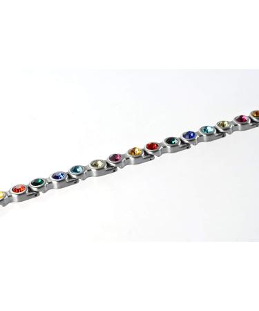 Chakra Meditation Energy Bracelet | 7 Color Swarovski Crystals | Handmade Magnetix Design | Energetix 4you S/M | International Shipping Available - Buy Online on GoSupps.com