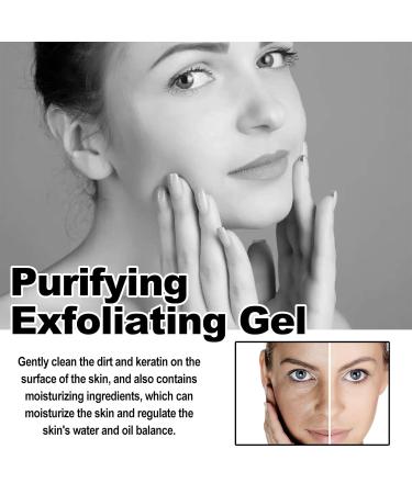 Exfoliating Gel for Face & Body - Gentle Peel Off Mask for Smooth Skin - Removes Dead Skin Cells Unclogs Pores - Vegan Cruelty-Free Natural Ingredients (1.76 Fl Oz) - Buy Online on GoSupps.com