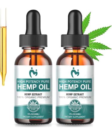 MOSRAY Organic Oil Drops with Vegan Non-GMO 2 Pack