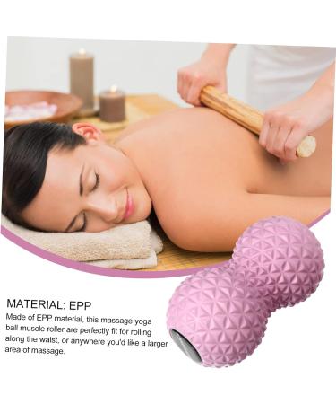 Fomiyes Peanut Massage Ball - Double Lacrosse Trigger Point Therapy & Mobility Tools for Shoulders - EPP Pink Massager - Buy Online on GoSupps.com