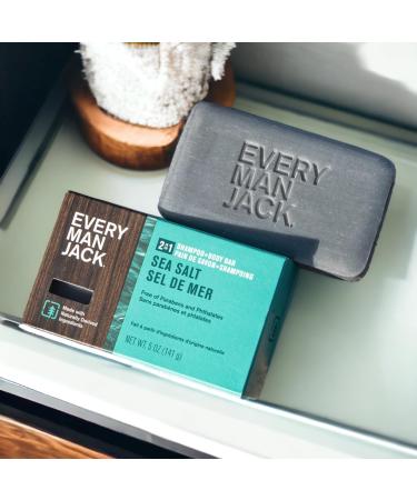 Shop EVERY MAN JACK Sea Salt 2 in 1 Shampoo & Body Bar - 5 OZ | International Shipping Available - Buy Online on GoSupps.com