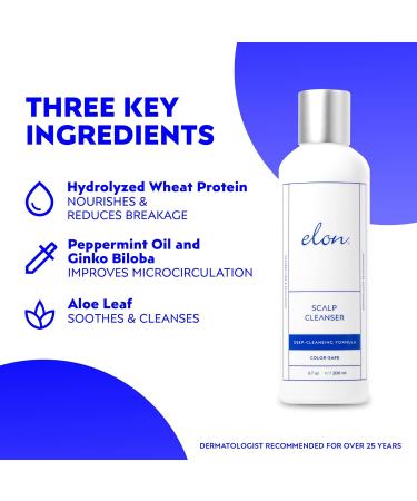 Elon Thinning Hair Scalp Cleanser - Revitalizing Exfoliating Treatment for Hair Growth | Unclogs Follicles | Suitable for All Hair Types (6.7 Oz - Buy Online on GoSupps.com