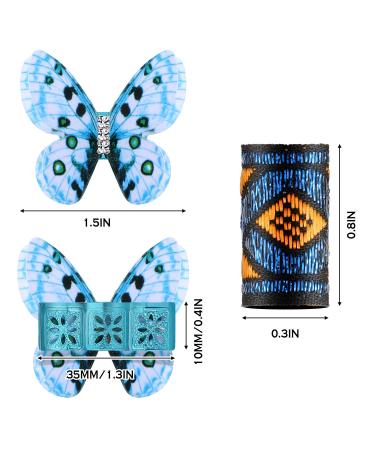 32-Piece Colorful Butterfly Dreadlocks Beads Hair Jewelry Set for Women and Girls - Buy Online on GoSupps.com