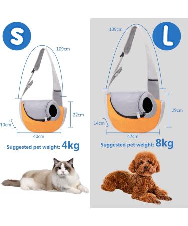 Petcute Dog Carrier Bag - Adjustable & Breathable Pet Transport Bag for Puppies (Up to 4kg) - Ideal for Outdoor Travel - Yellow - Buy Online on GoSupps.com